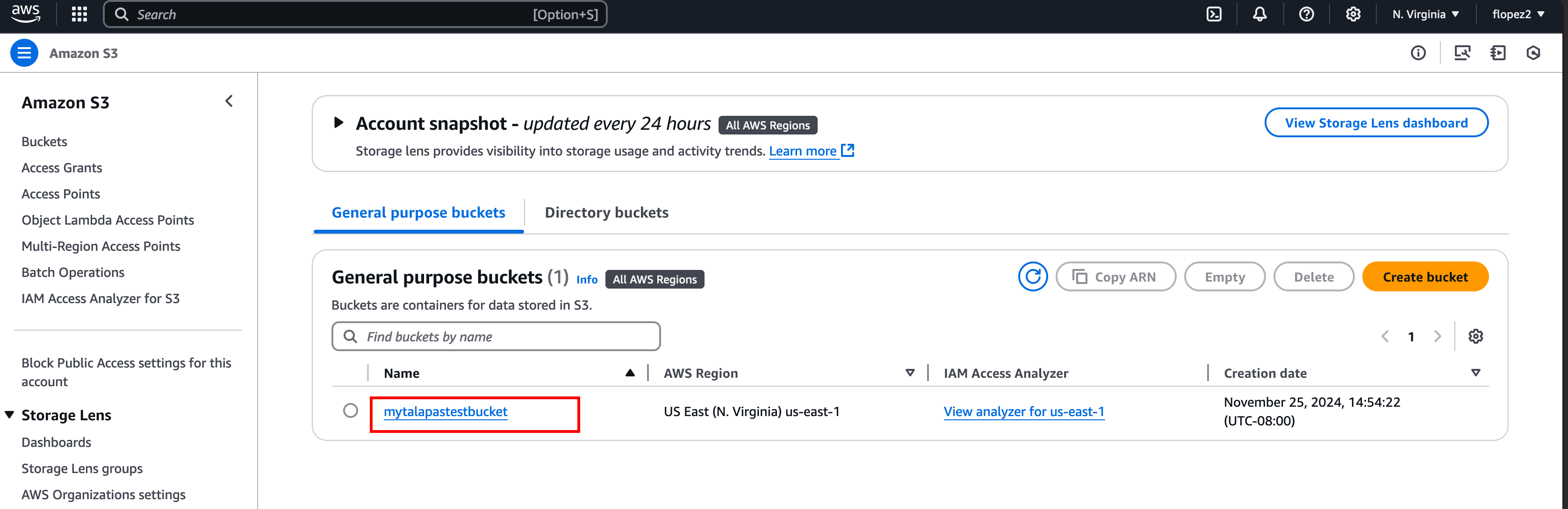 AWS S3 Console